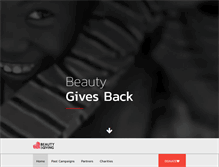 Tablet Screenshot of beautyofgiving.com